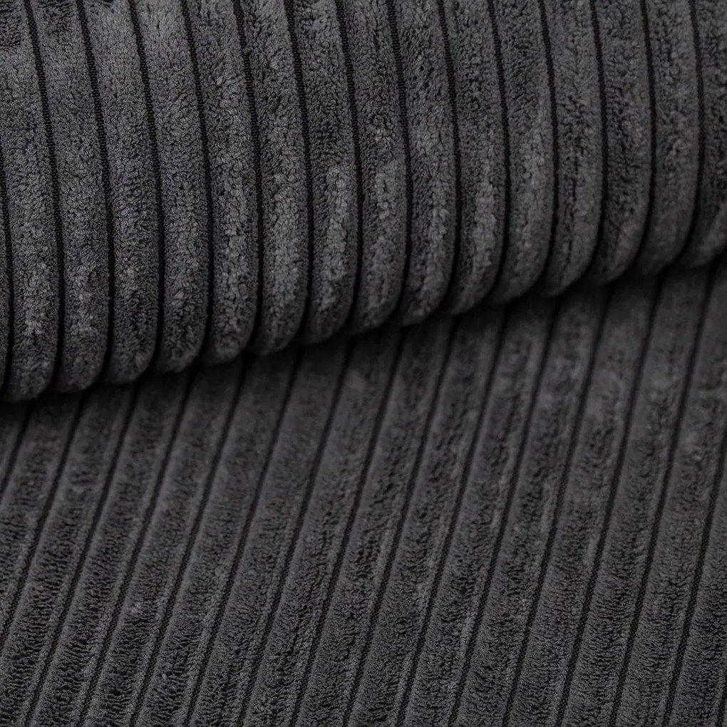 U alakú ülőgarnitúra SMART COSARO 295x140 cm, sötétszürke