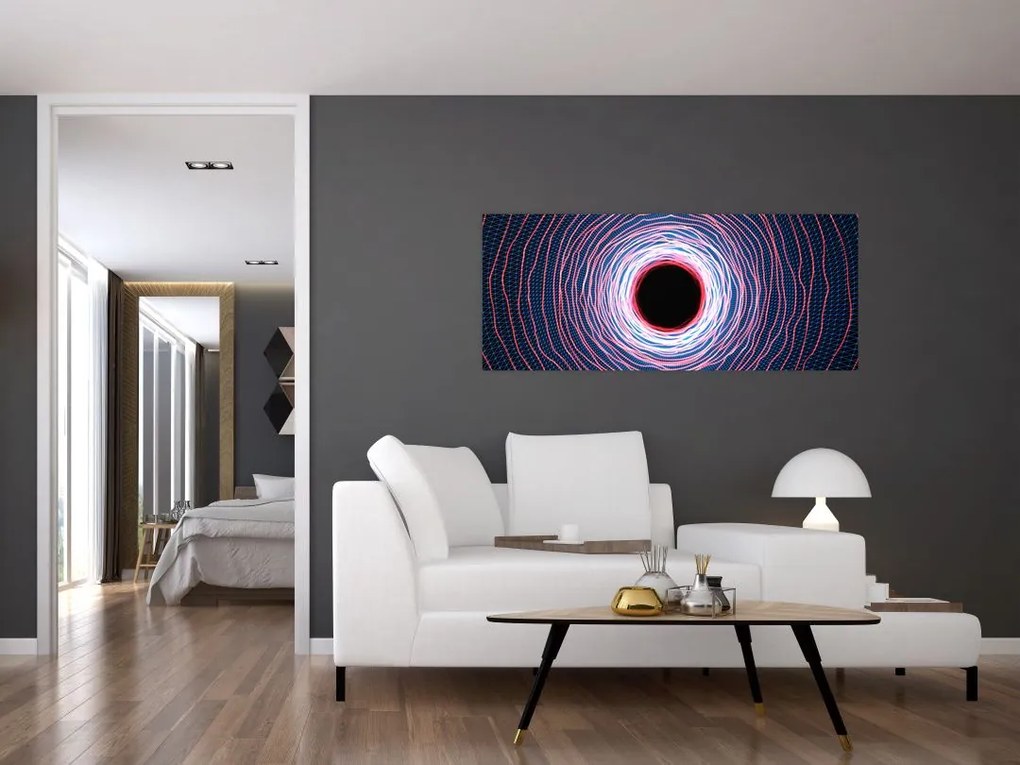 A kör absztrakció képe (120x50 cm)