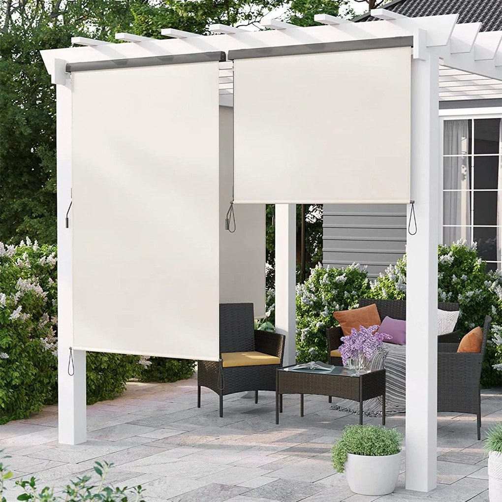 Függőleges napellenző 1,4 x 2,5 m (sz x m), bézs