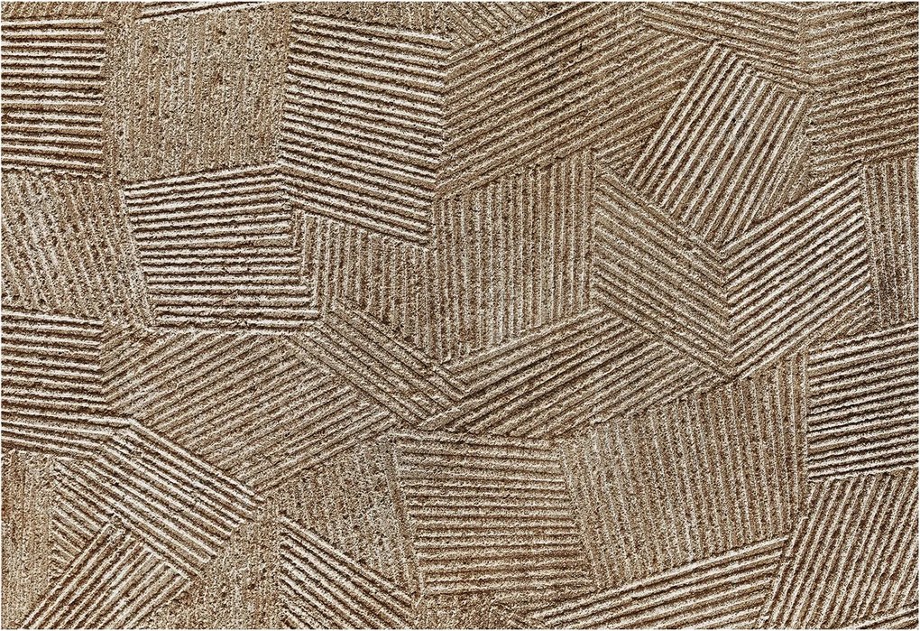 Tapéta Flizelin Falfestmény Prémium strukturált vonalak 152x104 Ragasztó