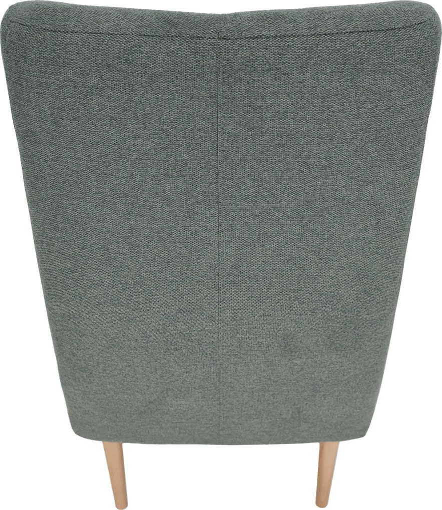 Füles fotel, mentol/tölgy, SAMY