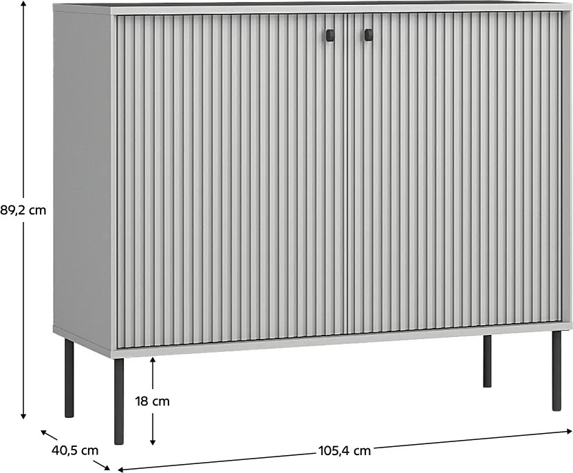 ARIS 2D szekrény, szürke
