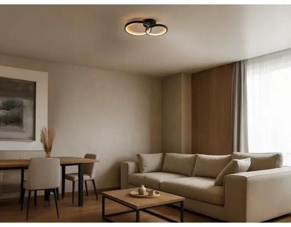 Fényerőszabályozható LED mennyezeti lámpa LED/35W/230V 3000-6500K + távirányító