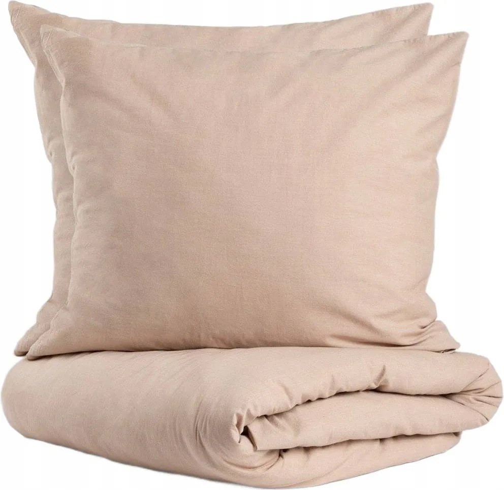 Gossy pamut ágyneműhuzat festett szálakkal bézs 160x200 2*70x80cm Homla