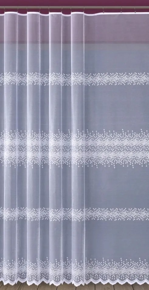 Mg Függöny vaku 628/58 Fehér 140x250 kész szalag