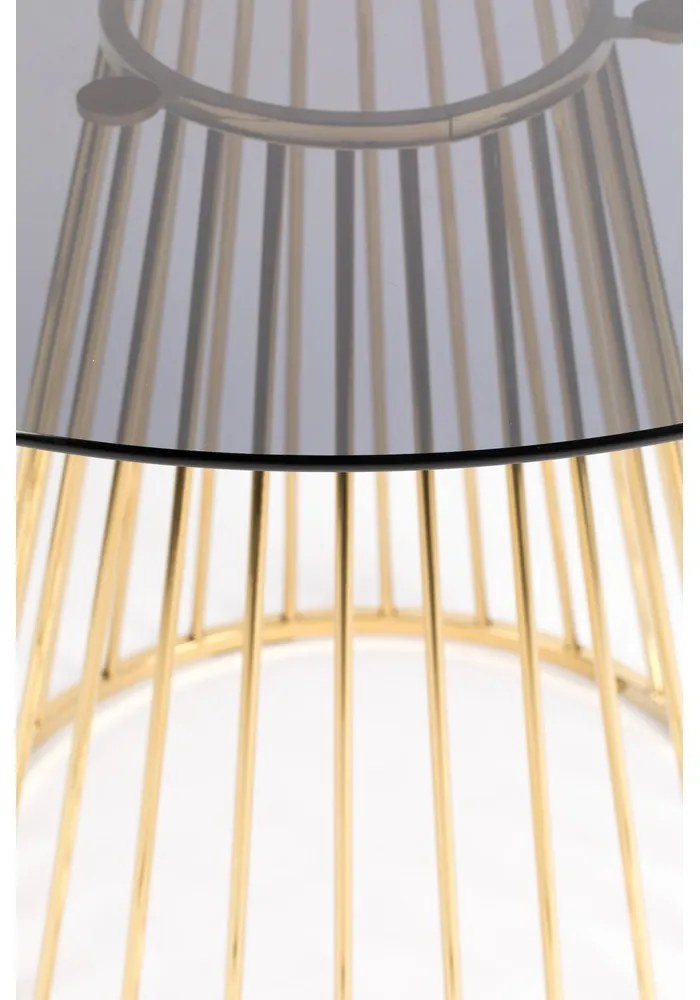 Kerek étkezőasztal üveg asztallappal ø 104 cm Floris – White Label