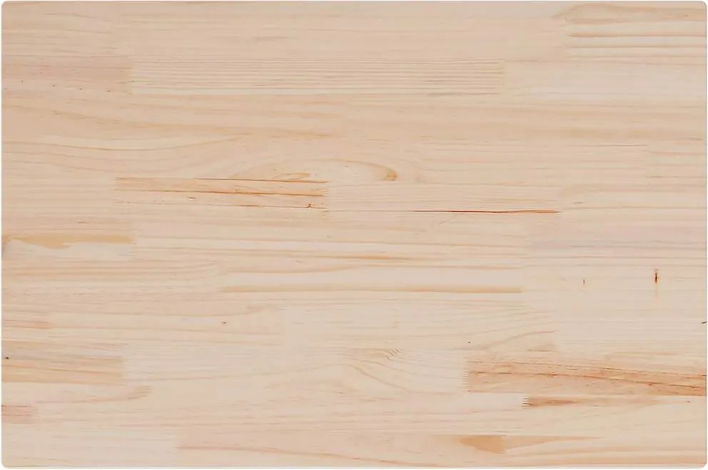 vidaXL tömör fenyőfa téglalap alakú asztallap 80 x 50 x 1,7 cm