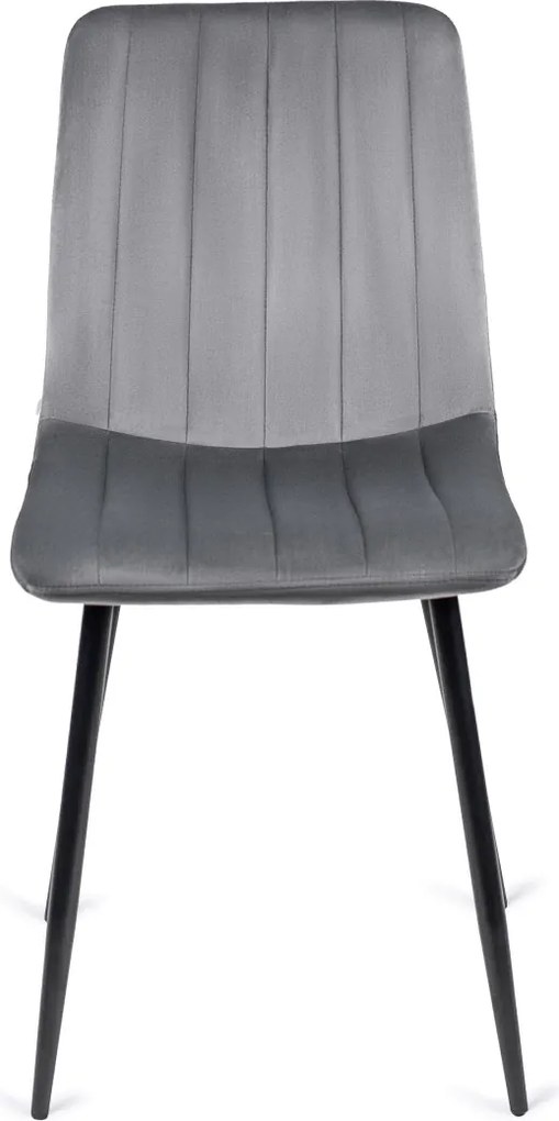 Krzesło IBIS Szare Welurowe