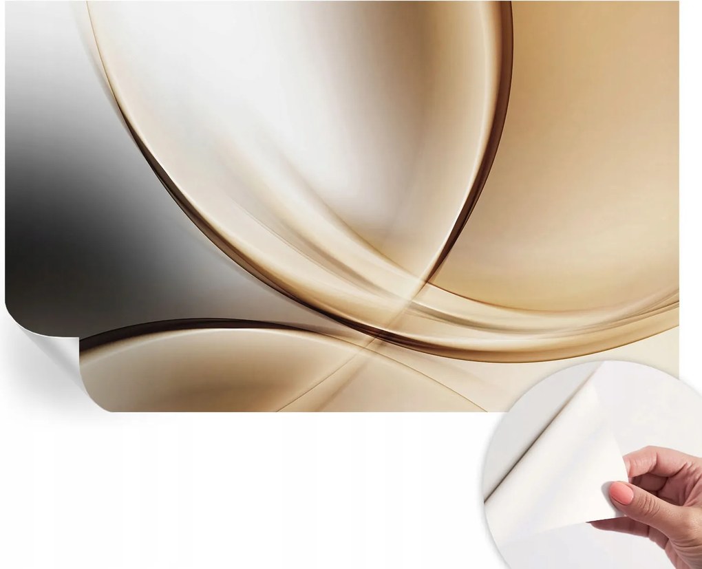 Fotótapéta Fali tapéta Hálószobába és Nappaliba Körvonalas vonalak 416x254 cm