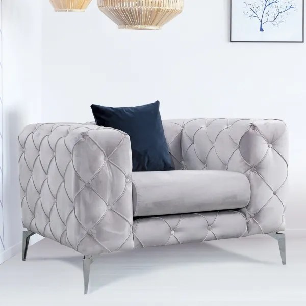 Fotel EUGEN világosszürke