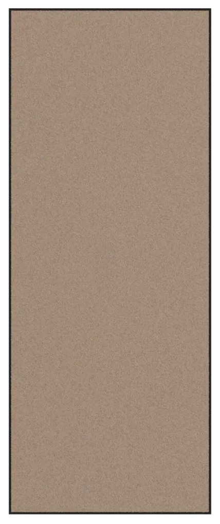 Ajtószőnyeg Beige és fekete 120 x 300 cm Polipropilén és vinil