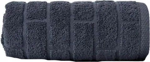 Brick törölköző 50x90 sötétszürke 500 g/m2 frottír Greno