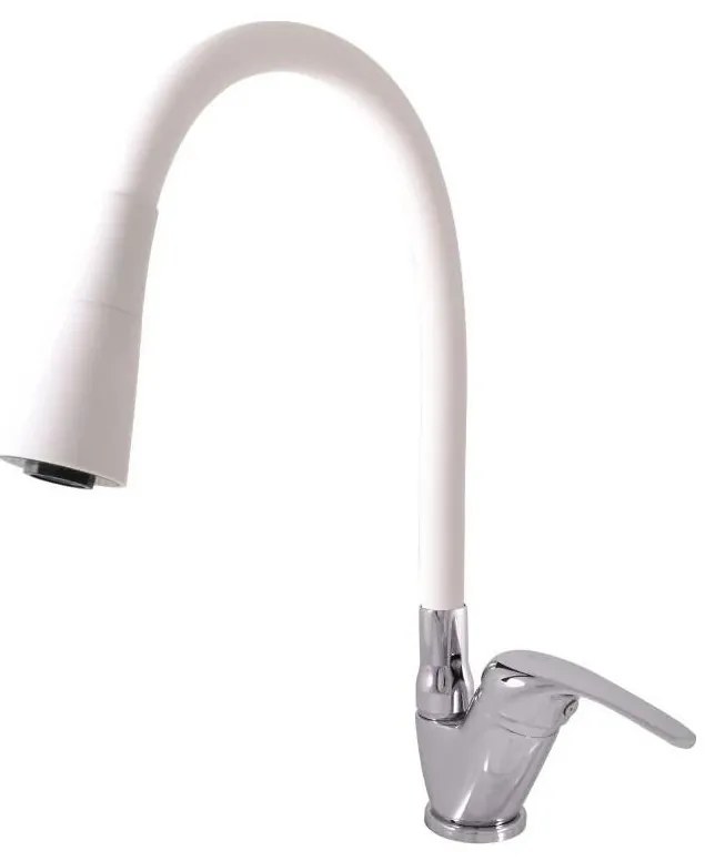 RAV Slezák SA006.0/13CB - Mosogató csaptelep SAZAVA 35,6 cm fehér/fényes króm