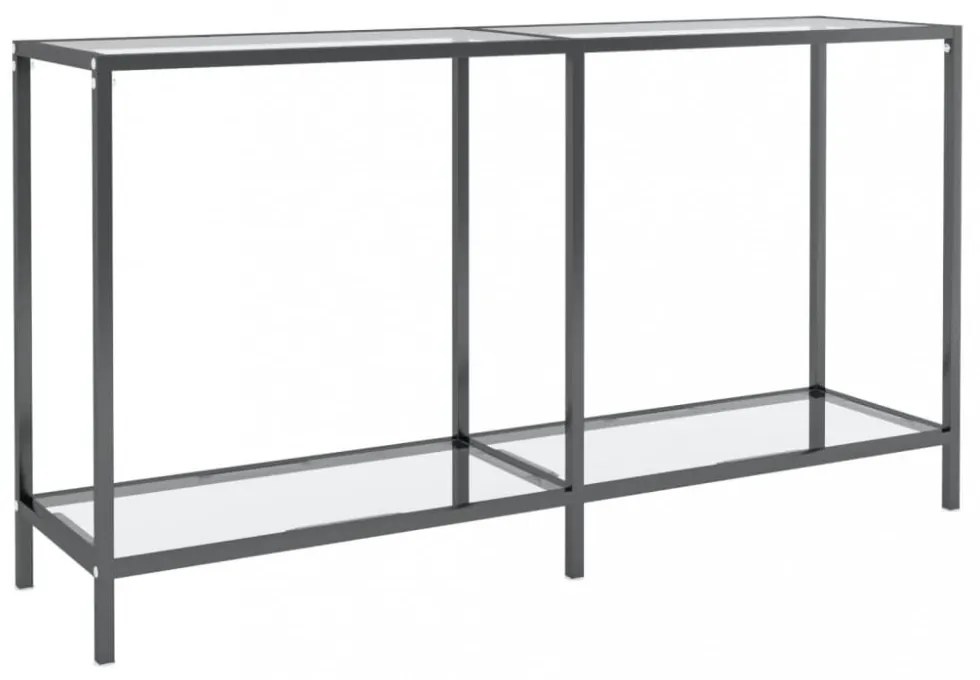 vidaXL átlátszó edzett üveg tálalóasztal 140 x 35 x 75,5 cm