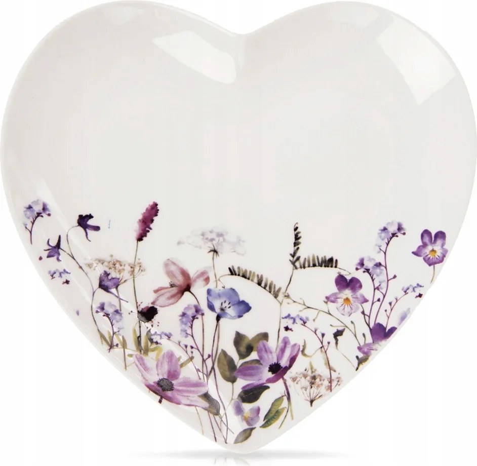 Desszert tányér Csempe Kicsi Sütemény Porcelán Desszert Virágok Szív