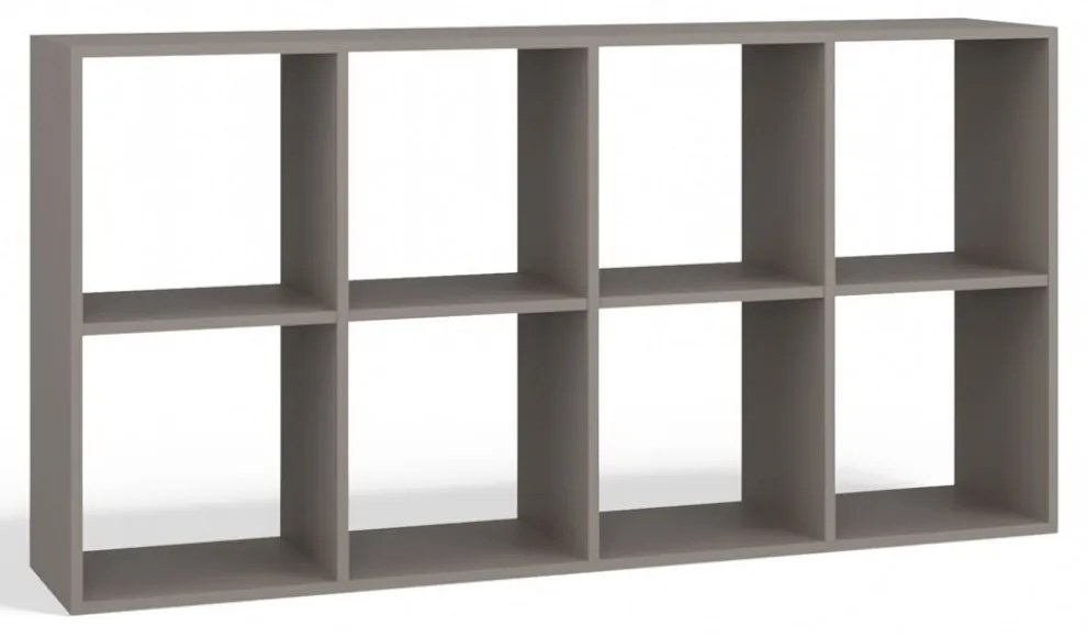 Aldabra Malax 2x4 polc, 147x75x30 cm, agyag színű