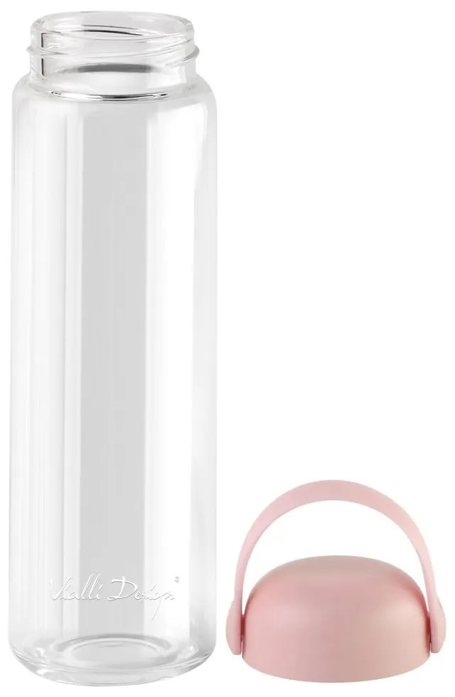 Rózsaszín üveg ivópalack 540 ml Fuori – Vialli Design
