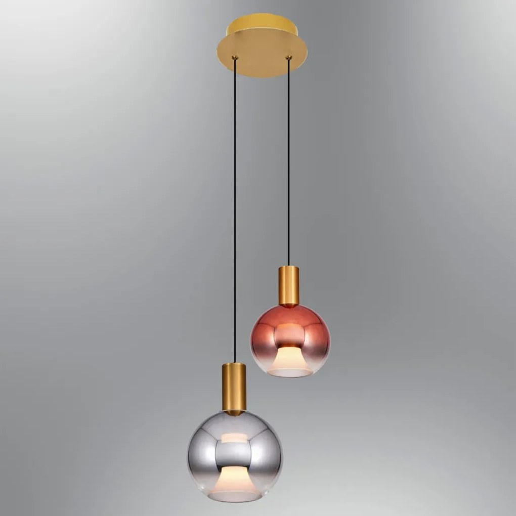 Luccas üveg függőlámpa, 120 cm – 2848-2A-20