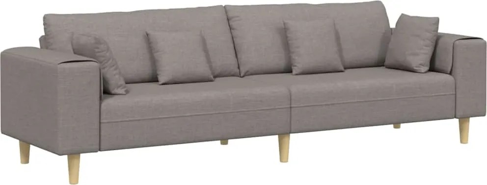 vidaXL Kanapé párnával Tópszínű 250 x 77 x 76 cm szövet