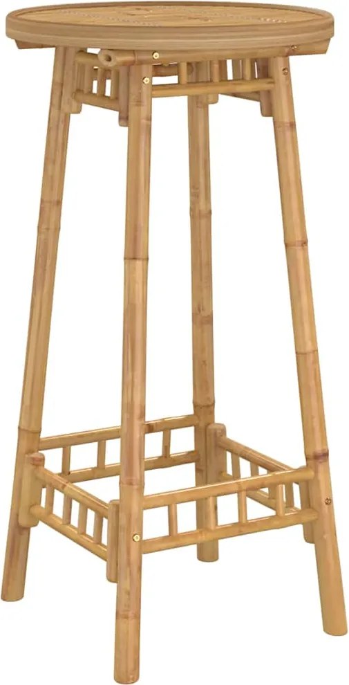 vidaXL bambusz kültéri bárasztal kerek Ø55x100 cm