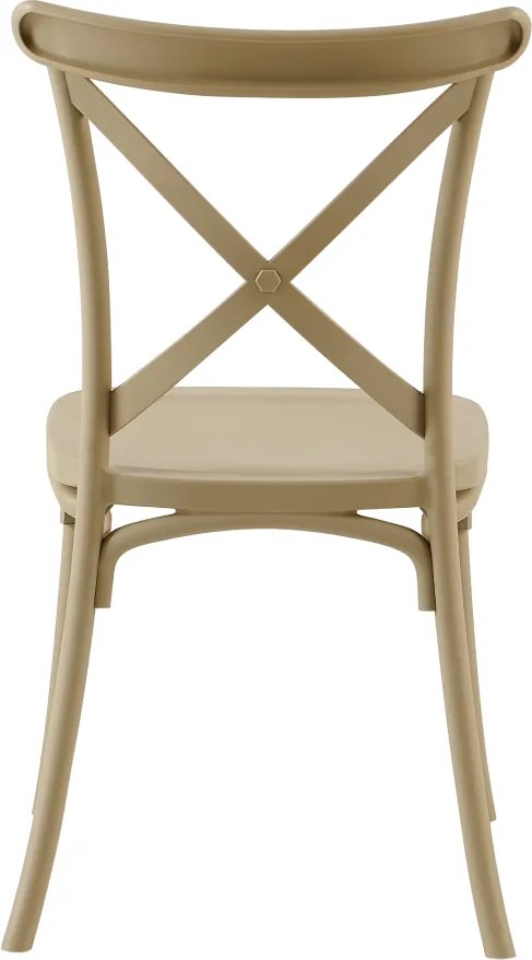 Rakásolható szék, szürkésbarna, SAVITA