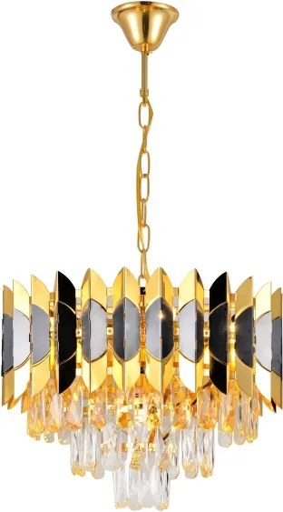 Brilagi - Láncos CRISTAL csillár 5xE14/40W/230V, átmérő 38 cm