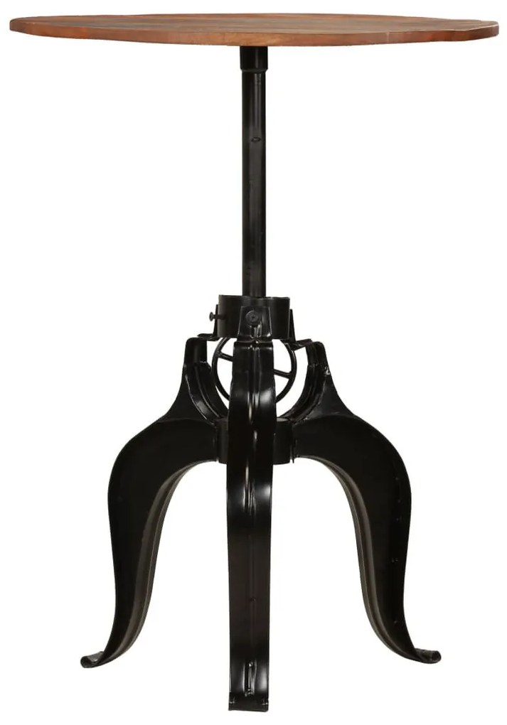 Újrahasznosított tömör fa bárasztal 75 x (76-110) cm