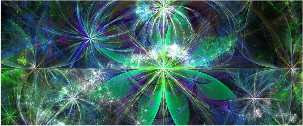 Kép - Absztrakt geometriai formák (120x50 cm)