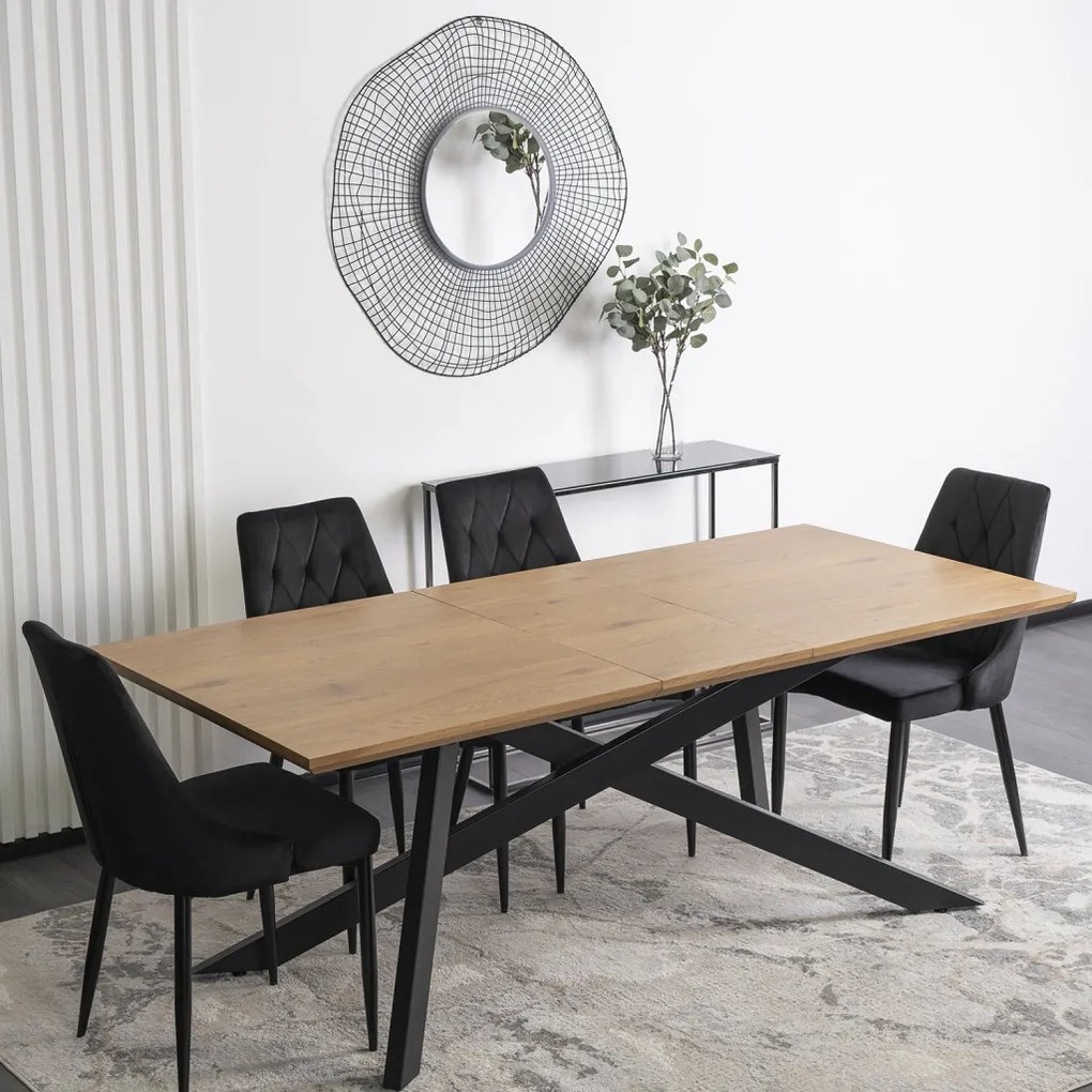 HAMILTON asztal 160-200 cm Arany tölgy