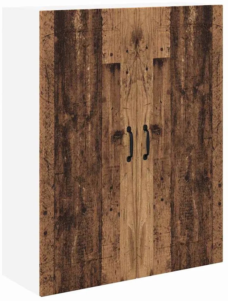 Fali konyhaszekrény polcokkal Öreg fa 80 x 31 x 100 cm Faanyag