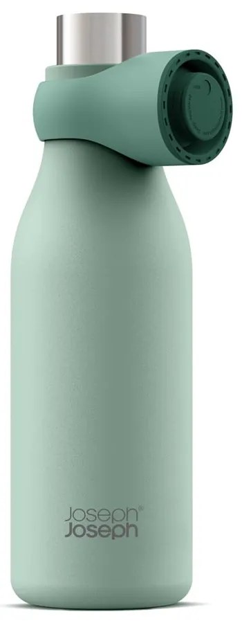 Mentazöld rozsdamentes acél utazó ivópalack 500 ml Loop – Joseph Joseph