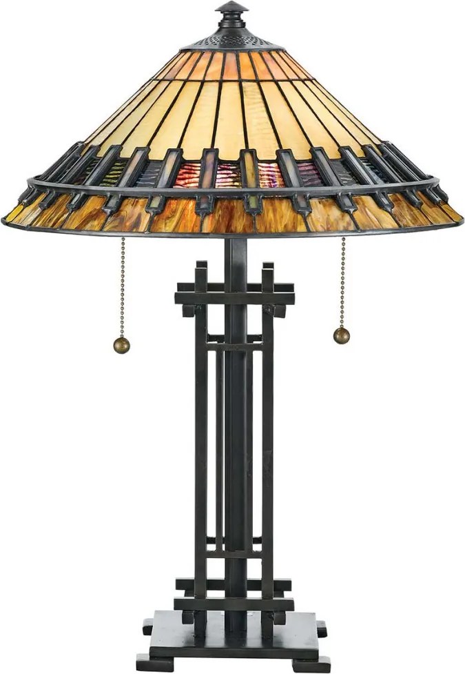 Quoizel CHASTAIN QZ-CHASTAIN-TL Asztali lámpa 2x60W/E27