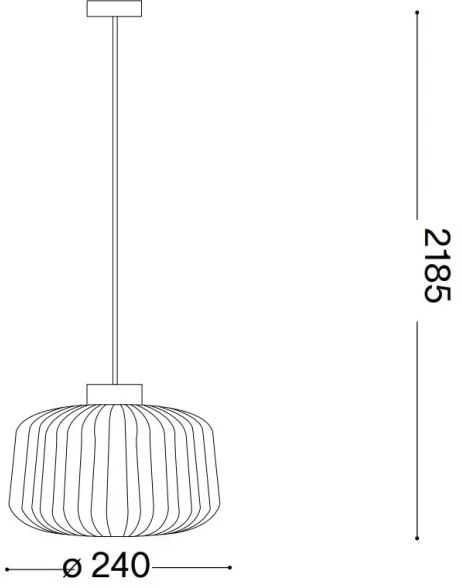 Ideal Lux - Csillár zsinóron MINT 1xE27/60W/230V átm. 24 cm zöld