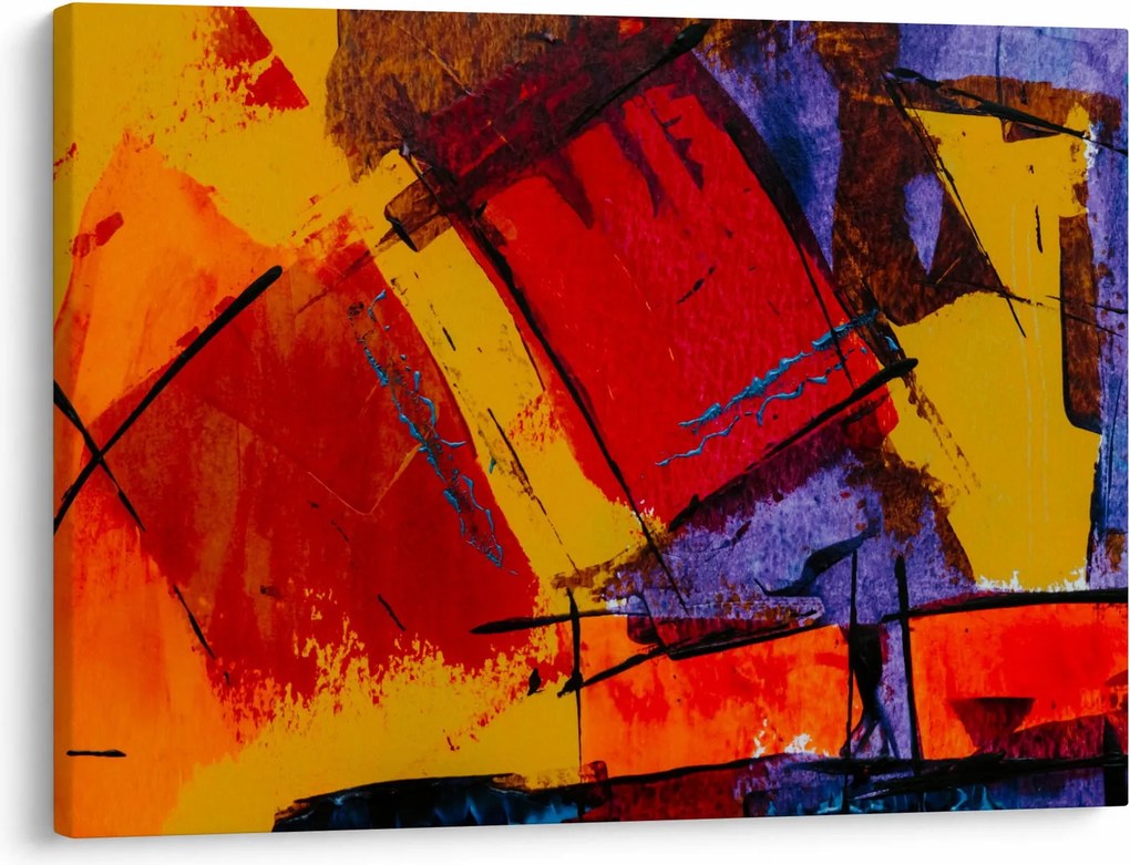 Absztrakciós kép (70x50 cm)