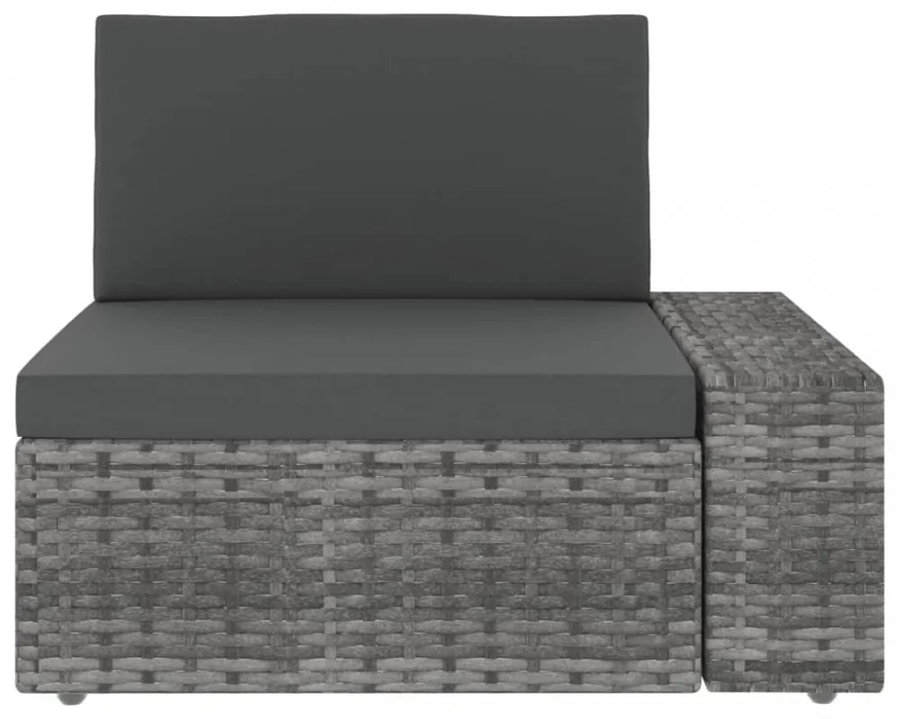 6 részes szürke polyrattan kerti ülőgarnitúra