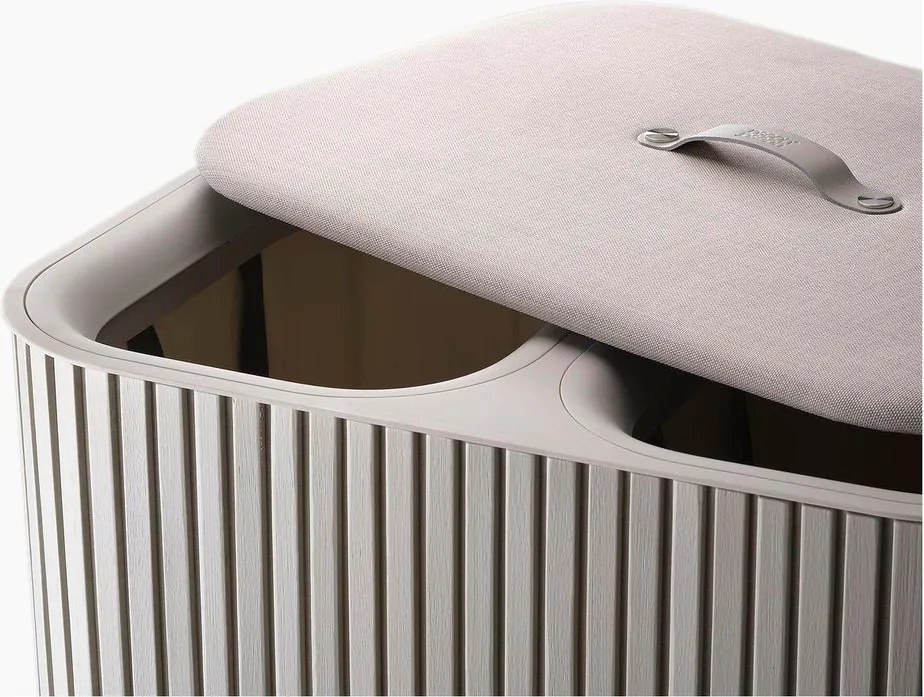 Bézs bambusz szennyeskosár 2x45 l Tota Luxe – Joseph Joseph