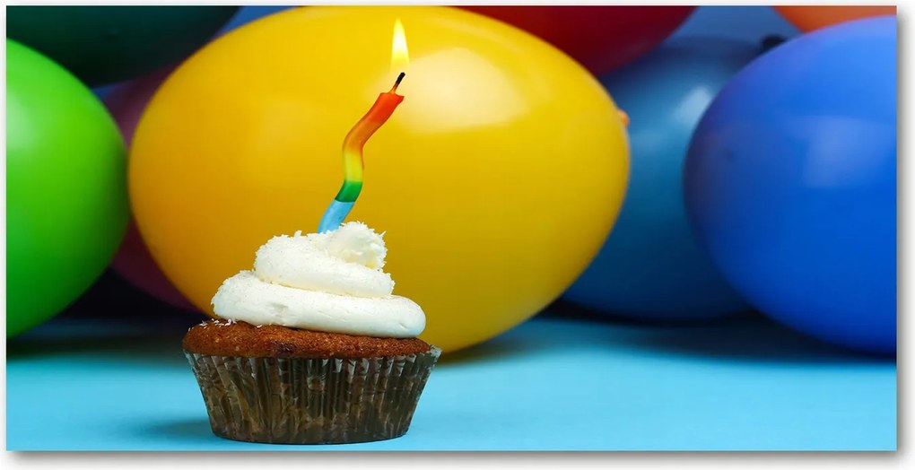 Fotó üvegkép Szülinapi muffin 140x70