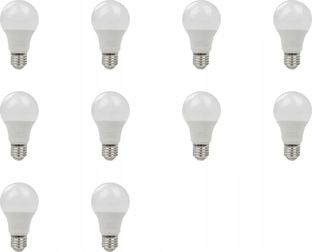 Led izzó Classic Nagy Menetes E27 9W 3000K Meleg Ecolight Készlet 10db