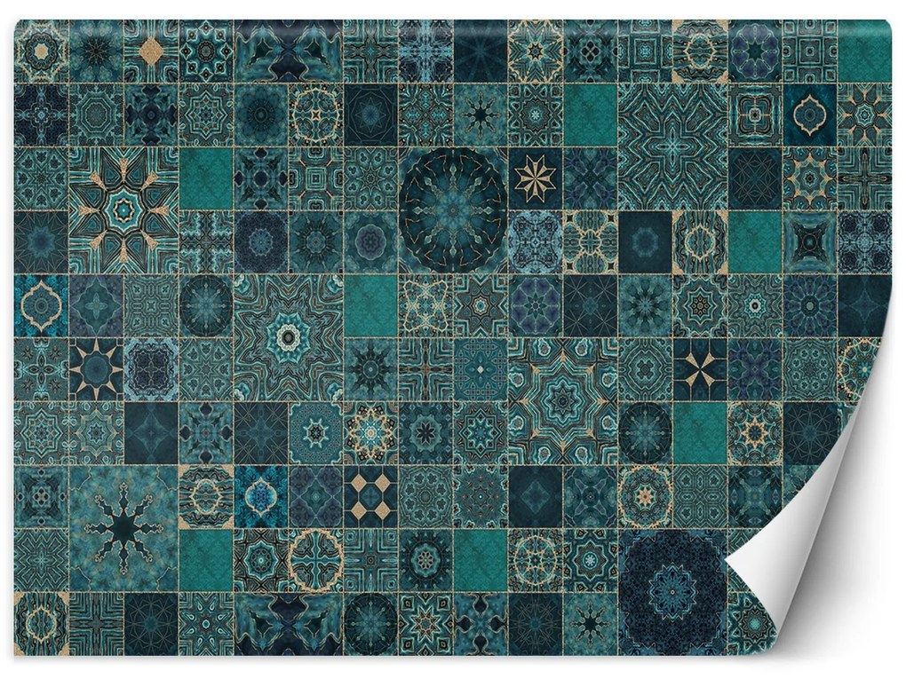 Gario Fotótapéta Keleti türkiz mozaik - Andrea Haase Anyag: Vlies, Méret: 400 x 280 cm