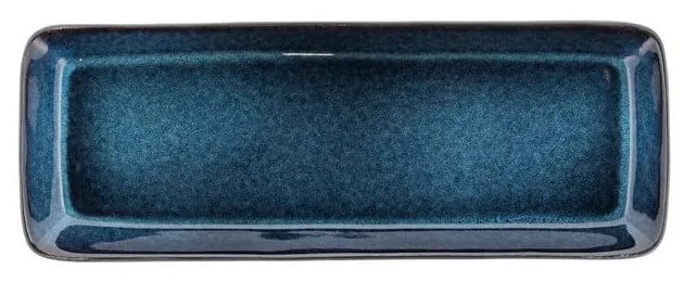 Kerámia szervírozó tálca 14x38 cm Gastro Dark Blue/Black – Bitz