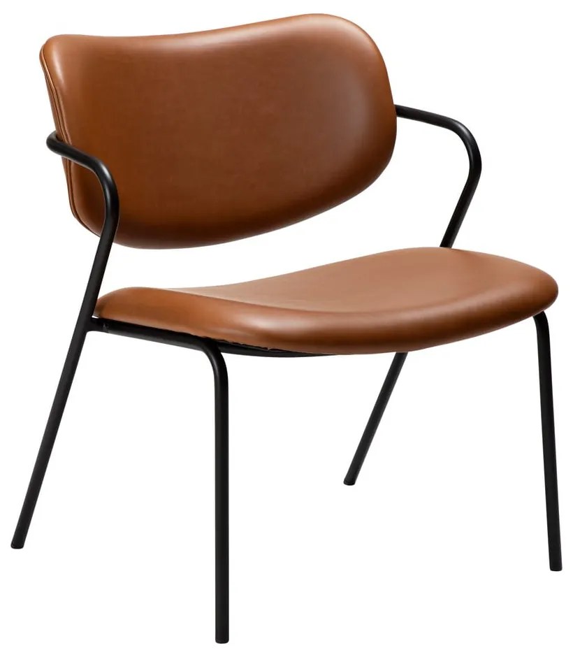 Konyakbarna bőrutánzat fotel Zed – DAN-FORM Denmark