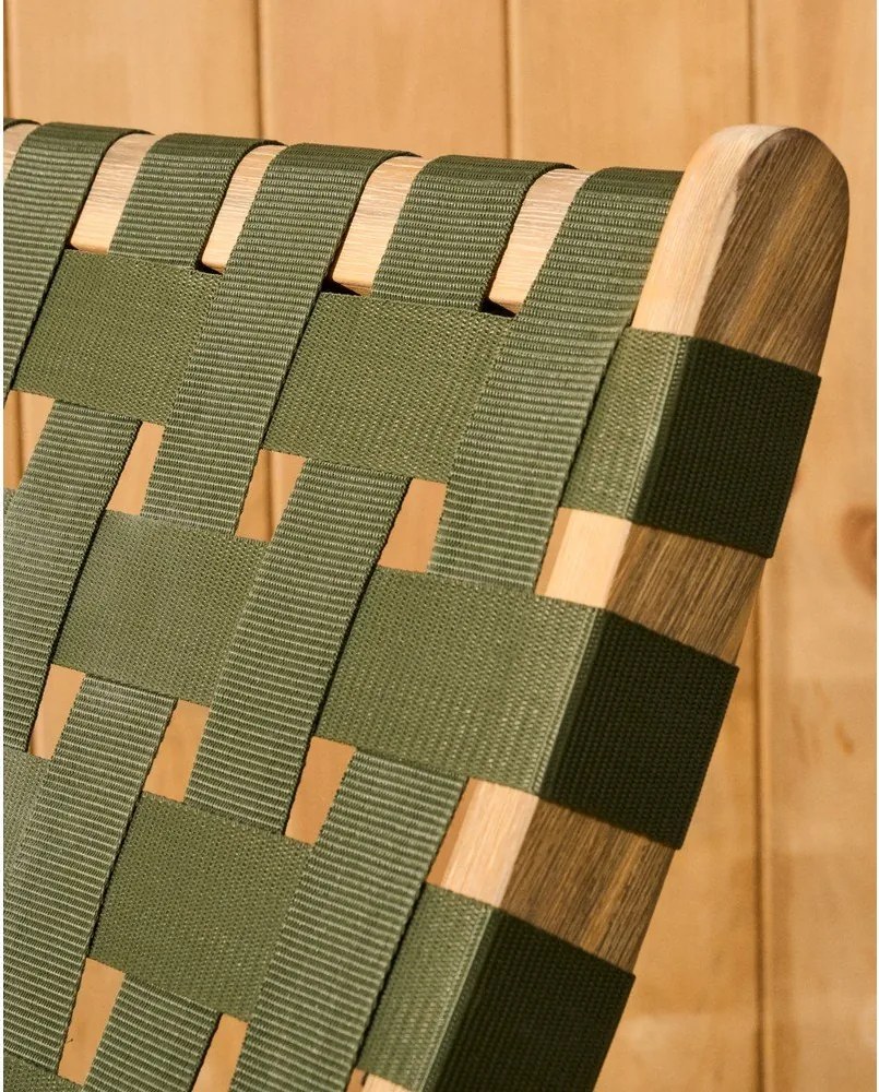 Zöld tömörfa kerti fotel Chabeli – Kave Home