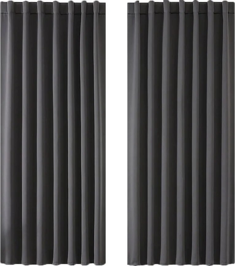 Joydeco alagút sötétítő függöny 132 x 137 cm 2 db Szürke