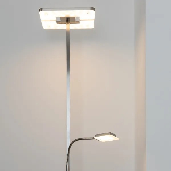 Eglo 33182 -LED Dimmelhető állólámpa SOLANO 1xLED/26W/230V+1xLED/3,2W króm