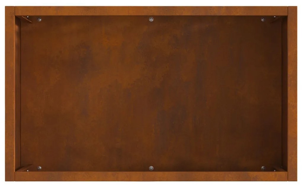 Tűzrakó Barna 50 x 30 x 40 cm időjárásálló acél
