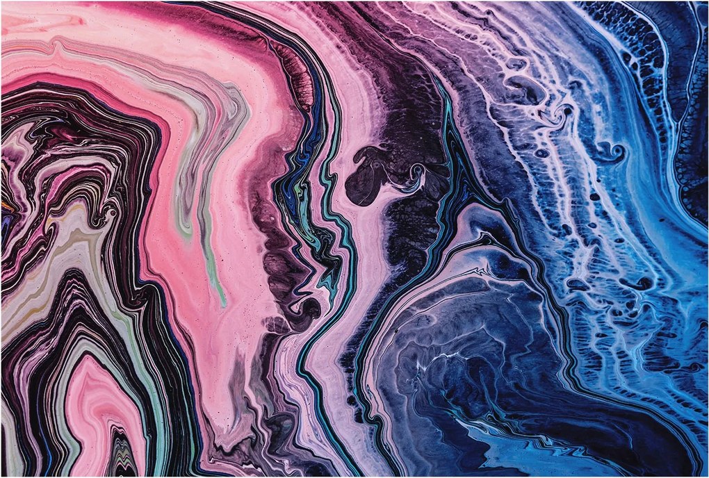 Dekoratív Fotótapéta Hálószobába Színes örvények 104x70 Ragasztó