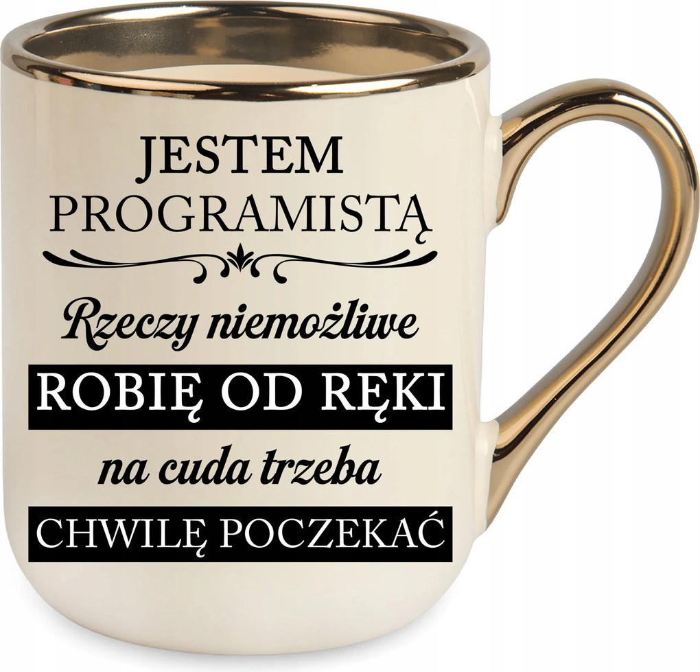 Bögre Bézs Elegáns Ajándék Programozónak Lehetetlen Dolgokat Csinálok Azonnal