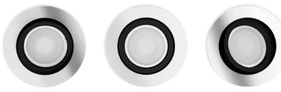 Philips - KÉSZLET 3x LED RGB Dimmelhető beépíthető lámpa Hue 1xGU10/5,7W/230V