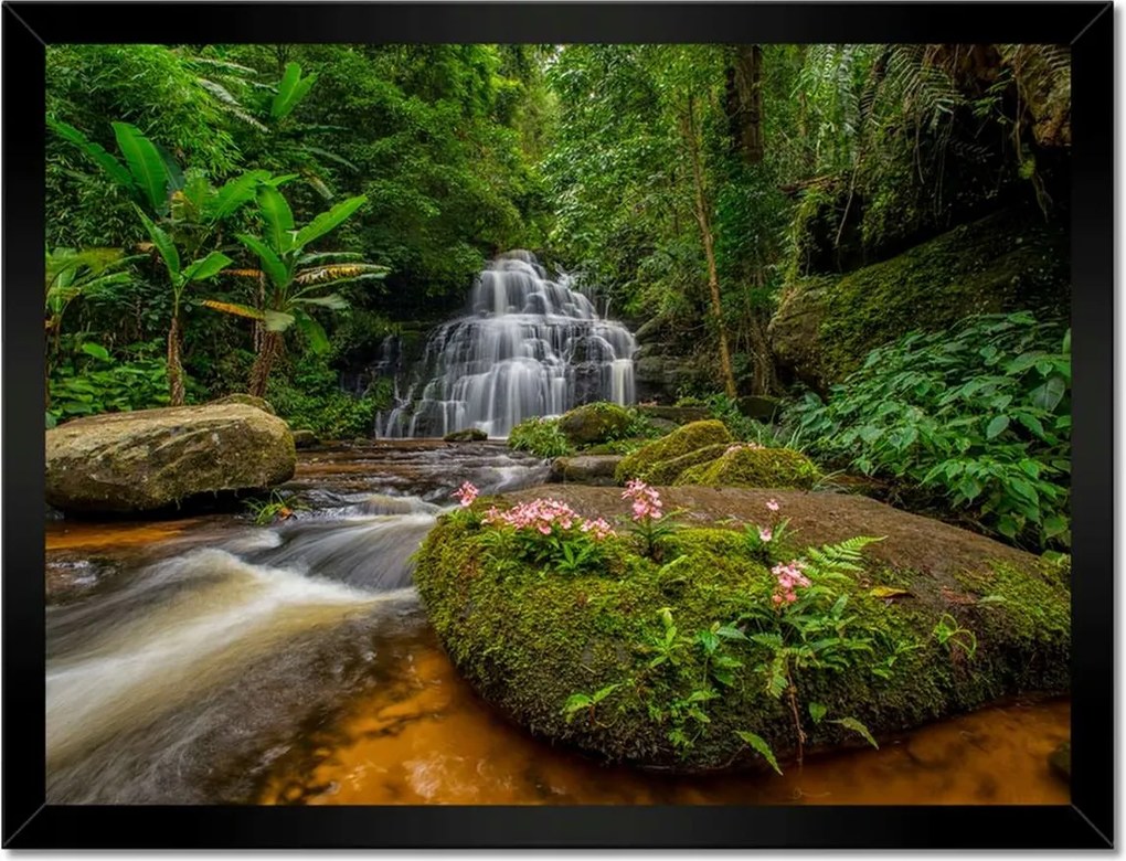 Poszterek keretben 40x30 Thaiföldi zuhatag Folyó