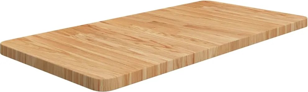 vidaXL világosbarna kezelt tömör fa fürdőszobai pult 80 x 40 x 2,5 cm